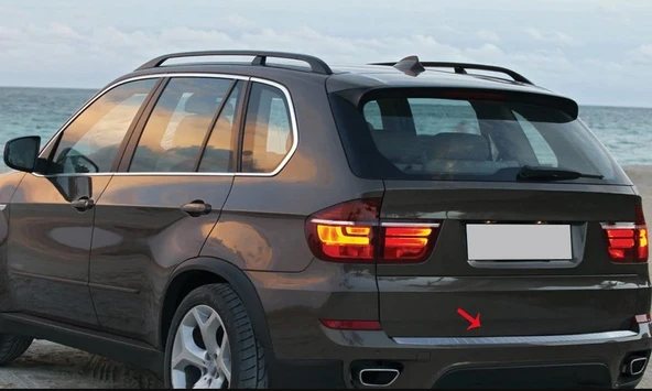 Bmw X5 Uyumlu E70 Krom Arka Tampon Eşiği 2007-2013 ürün görseli 1
