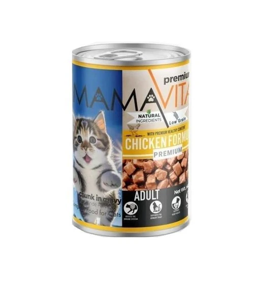 Mamavita Parça Tavuk Etli Yetişkin Kedi Maması 400 gr ürün görseli 1