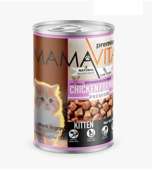Mamavita tavuk etli yavru kedi maması 400 gr ürün görseli 1