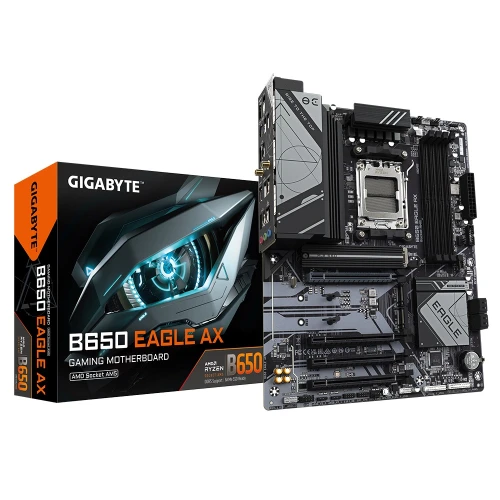 GIGABYTE B650 EAGLE, Rev.1.0, 4xDDR5, 3xM.2, DP, HDMI, Type-C, AM5 Soket GAMING Anakart ürün görseli 1