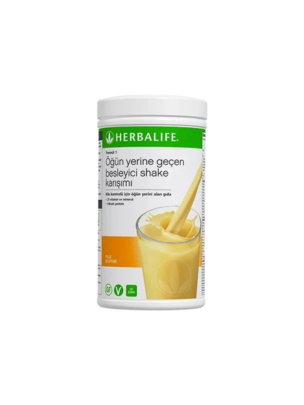 Herbalife Formül Muz 1 Öğün Yerine Geçen Besleyici Shake Karışımı 500 G ürün görseli 1