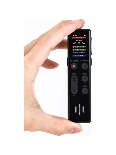 Kb 95 LED Ekranlı 64 GB MP3 çalar Kesintisiz Kayıt 35 Saat,ses Sensörlü Kingboss ürün görseli 1
