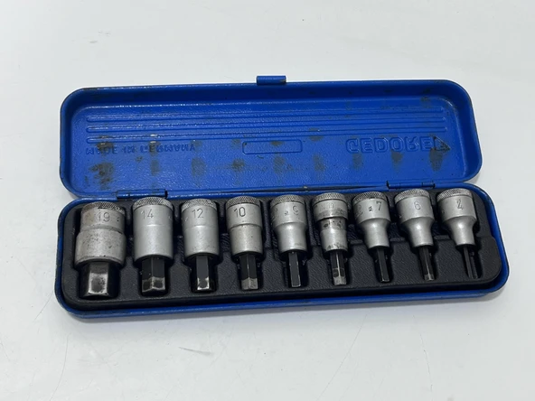 Gedore Altıgen Lokma Seti 9 Parça 2.El - Resim 3