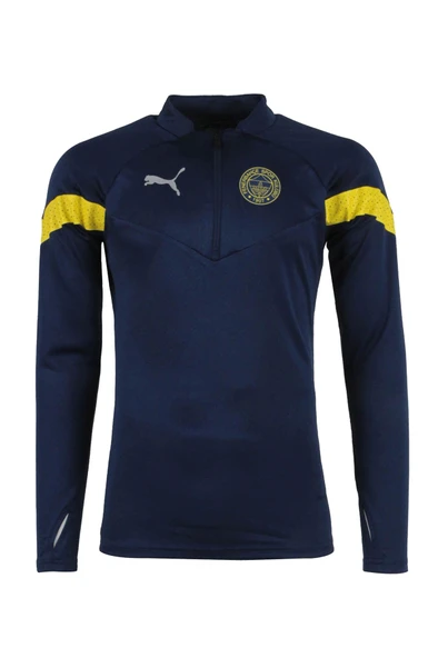 Fenerbahçe Orijinal Lisanslı Yarım Fermuar Antrenman Çocuk Sweat ürün görseli 1