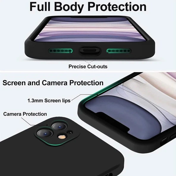 iPhone 13 / iPhone 14 Kılıf First PremiumS Silikon Kapak - Resim 3