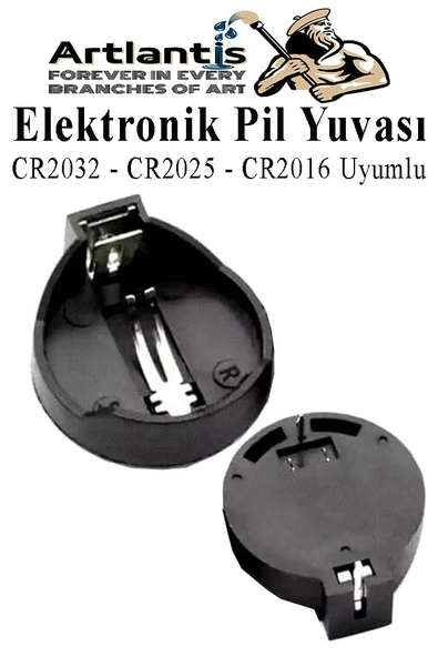 Elektronik Pil Yatağı 3 Volt 1 Adet CR2032 CR2025 CR2016 Para Düğme Pil Yatağı Rcb Pil Tutucu Bios Devre ürün görseli 1