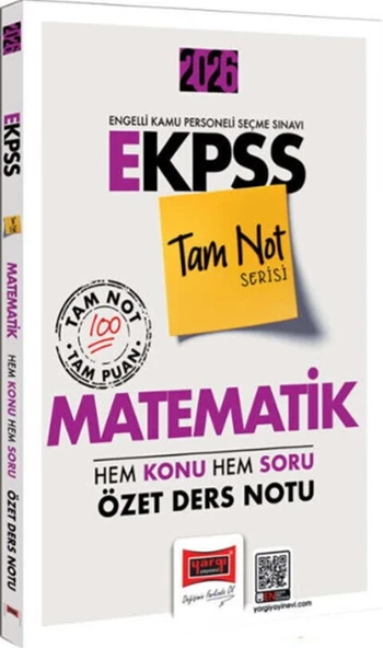 2026 E KPSS Tam Not Serisi Matematik Hem Konu Hem Soru Özet Ders Notu Yargı Yayınları ürün görseli 1