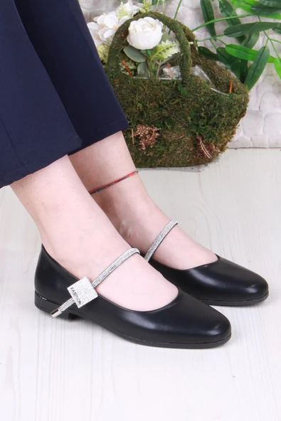 Fort 01-625 Soft Taş Toka Detaylı Rahat Kadın Babet ürün görseli 1