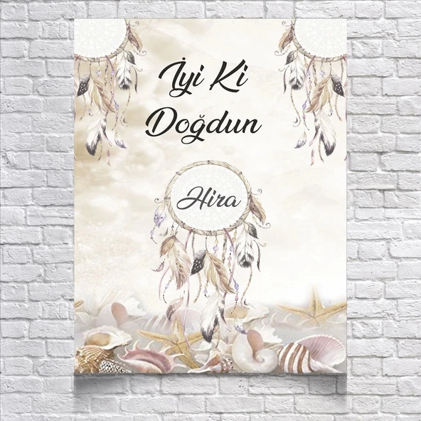 Rüya Kapanı Doğum Günü Afişi 35X50 cm ürün görseli 1
