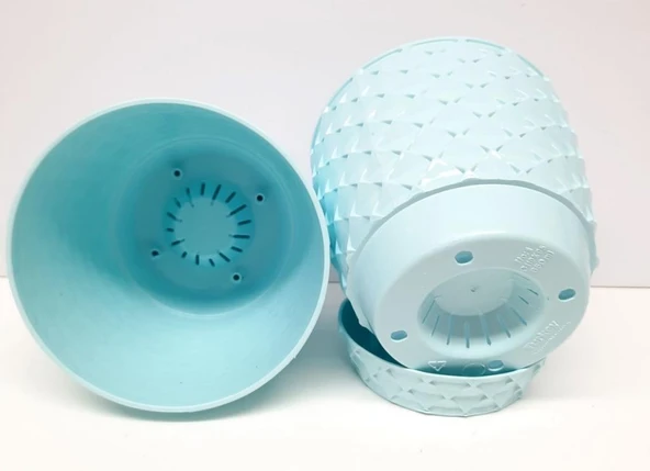 Omnipazar SO-KAP3 Kapadokya Dekoratif Plastik Saksı 2.5 Litre No 3 - Resim 4