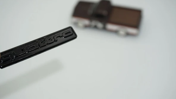 DK Tuning Quattro Siyah Torpido Bagaj Logo Amblem Audi İle Uyumlu ürün görseli 1