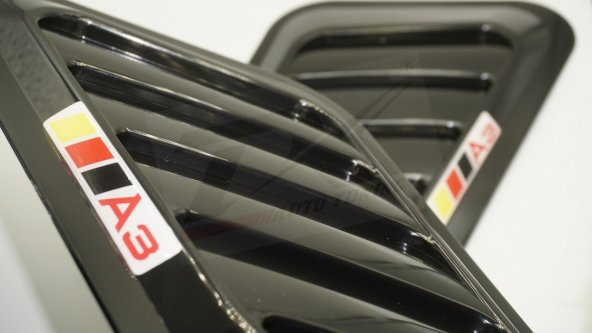 Audi A3 Logo Ön Kaput Glossy Black Air Flow Rüzgarlık ürün görseli 1