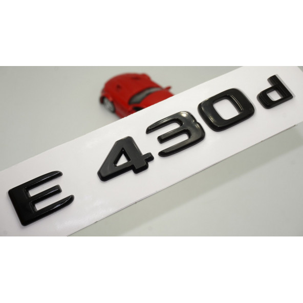 E 430d Bagaj Parlak Siyah ABS 3M 3D Yazı Logo ürün görseli 1