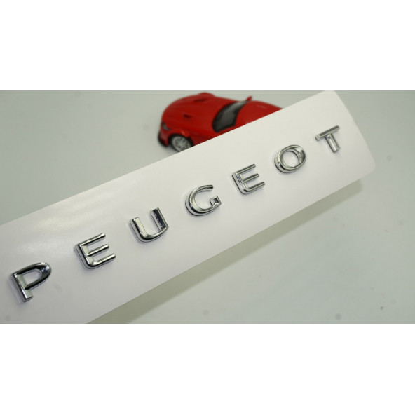 DK Peugeot Bagaj Krom ABS 3M 3D Yazı Logo Amblem 20 Cm ürün görseli 1