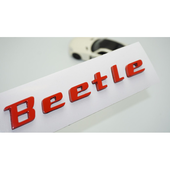 DK Tuning Volkswagen Beetle Bagaj Kırmızı ABS Yazı Logo Amblem ürün görseli 1