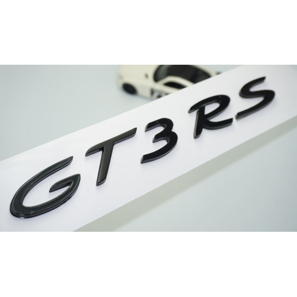 DK Tuning Porsche 911 GT3 RS Bagaj Siyah ABS Yazı Logo Amblem ürün görseli 1