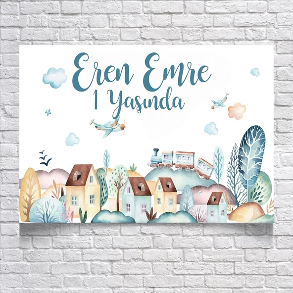 Manzara Temalı Doğum Günü Afişi 35X50 cm ürün görseli 1