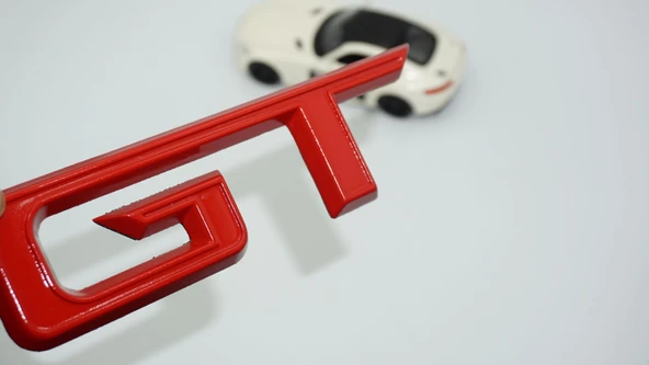 DK Tuning Mustang GT Bagaj Kırmızı Logo Arma Ford İle Uyumlu ürün görseli 1