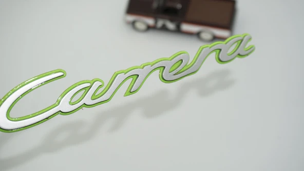 DK Tuning Porsche Carrera Yeşil Gri ABS Yazı Logo Arma ürün görseli 1