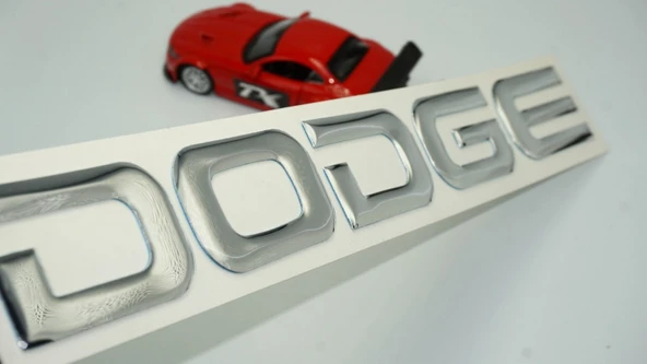 DK Tuning Dodge Bagaj Krom Metal Uzun Yazı Logo Arma ürün görseli 1