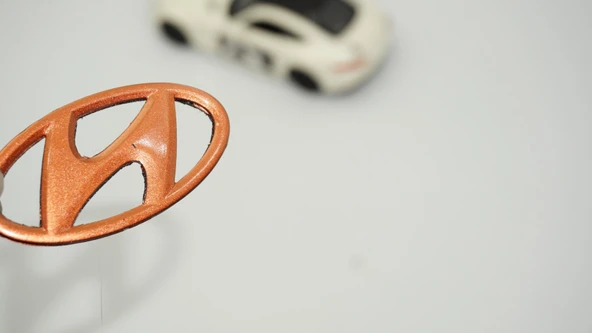 DK Tuning Hyundai Direksiyon Göbeği Bronz Logo Arma 5,5 Cm ürün görseli 1