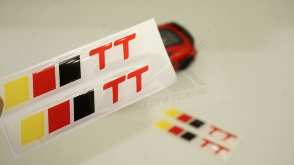 Audi TT Logo 3M 3D Damla Silikon Torpido Bagaj Çamurluk Logo Ambl ürün görseli 1