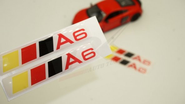 Audi A6 Logo 3M 3D Damla Silikon Torpido Bagaj Çamurluk Logo Ambl ürün görseli 1