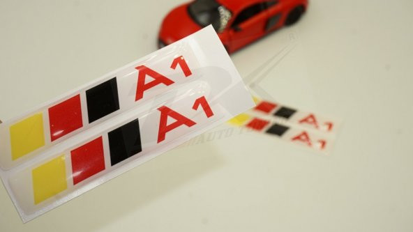 Audi A1 Logo 3M 3D Damla Silikon Torpido Bagaj Çamurluk Logo Ambl ürün görseli 1