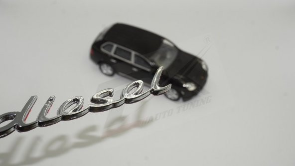 Porsche Diesel Krom ABS 3M 3D Çamurluk Yanı Yazı Logo Orjinal Ürü ürün görseli 1
