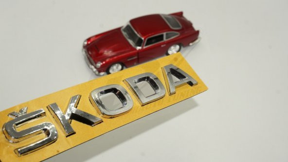 Skoda Bagaj Krom ABS 3M 3D Yazı Logo Amblem ürün görseli 1