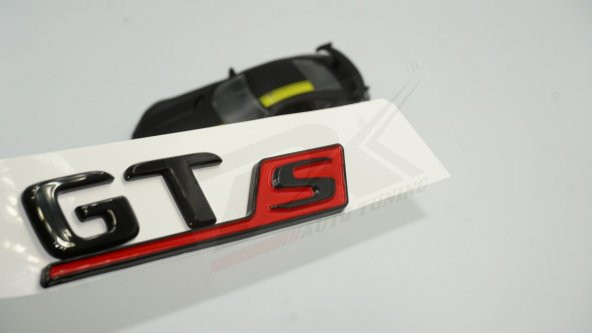 GT S Krom Siyah Logo Amblem Orjinal Ürün - Resim 3