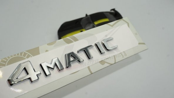 4 Matic Bagaj Krom ABS 3M 3D Yazı Logo Orjinal Ürün ürün görseli 1