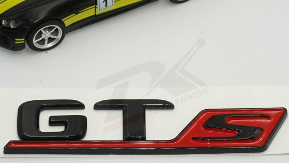 GT S Krom Siyah Logo Amblem Orjinal Ürün - Resim 6