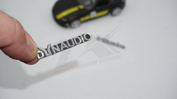 Dynaudio Logo Hoparlör Krom Metal Tırnaklı Logo Amblem 2 Li Set ürün görseli 1
