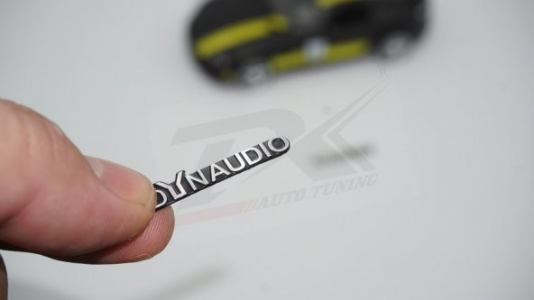 Dynaudio Logo Hoparlör Krom Metal 3M Logo Amblem 2 Li Set ürün görseli 1