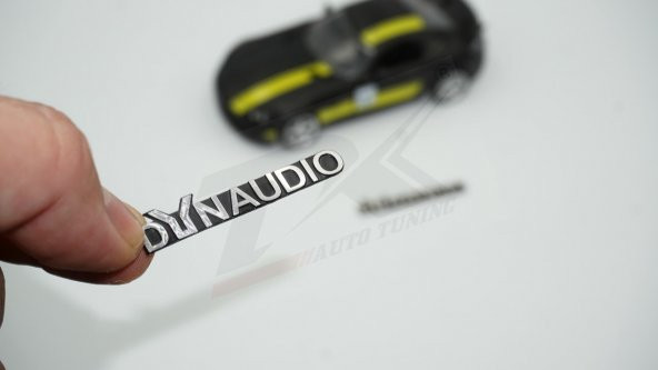 Dynaudio Logo Hoparlör Krom Metal 3M Logo Amblem 2 Li Set ürün görseli 1