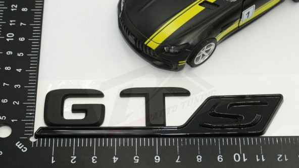 GT S Krom Siyah Logo Amblem Orjinal Ürün - Resim 9