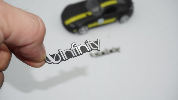 İnfinity Hoparlör Krom Metal 3M Logo Amblem 2 Li Set ürün görseli 1