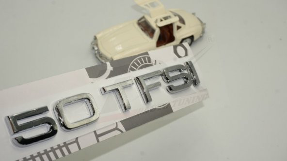 Audi 50 TFSİ Krom ABS 3M 3D Bagaj Yazı Logo Orjinal Ürün ürün görseli 1