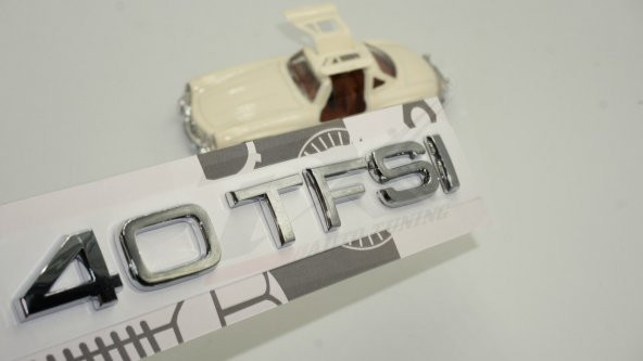 Audi 40 TFSİ Krom ABS 3M 3D Bagaj Yazı Logo Orjinal Ürün ürün görseli 1