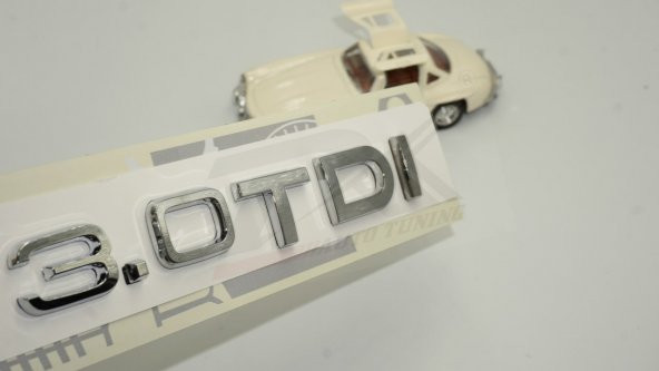 Audi 3.0 TDi B7 B8 B9 Krom ABS 3M 3D Bagaj Yazı Logo Orjinal Ürün ürün görseli 1