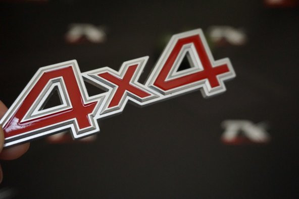 4X4 Arazi Suv Pickup Bagaj Krom Metal 3M 3D Yazı Logo Amblem ürün görseli 1