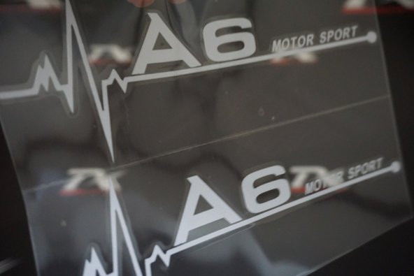 Audi A6 Motor Sport Kelebek Cam Sticker 2 Li Set ürün görseli 1