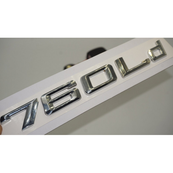 Bmw 760Ld Bagaj Krom Metal 3M 3D Yazı Logo ürün görseli 1