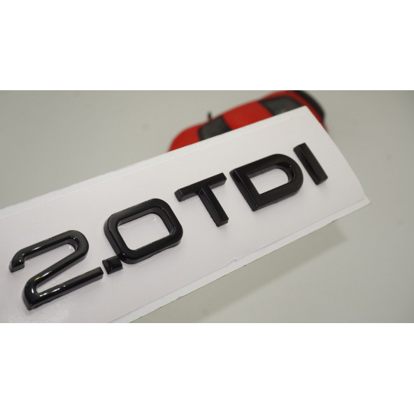 Audi 2.0 TDi B7 B8 B9 Siyah ABS 3M 3D Bagaj Yazı Logo Orjinal ürün görseli 1