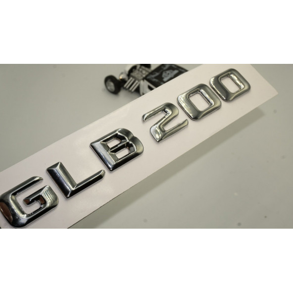 DK Benz GLB 200 Bagaj Krom Metal 3M 3D Yazı Logo ürün görseli 1