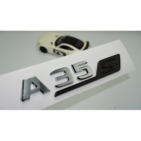 DK Benz A 35S Bagaj Siyah Krom ABS 3M 3D Yazı Logo ürün görseli 1