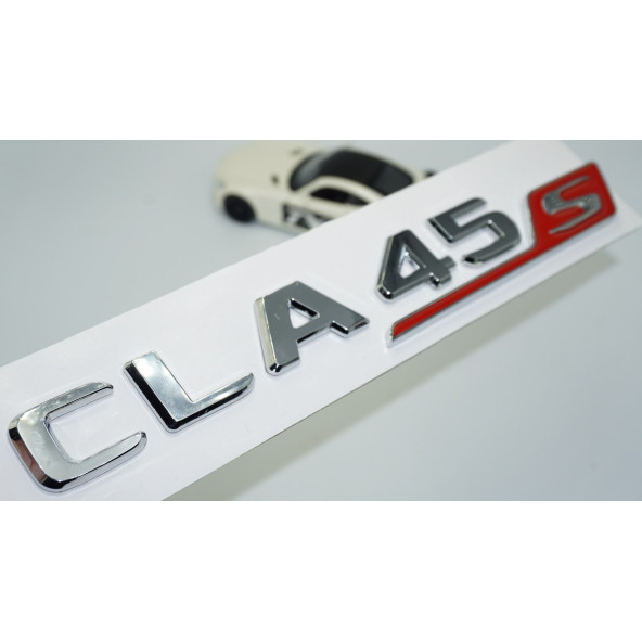 DK Tuning Benz CLA 45S Bagaj Kırmızı Krom ABS 3M 3D Yazı Logo ürün görseli 1
