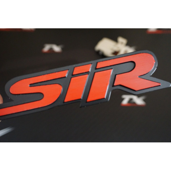 DK Tuning SiR Bagaj Kırmızı Siyah Metal Yazı Logo Honda İle Uyumlu ürün görseli 1