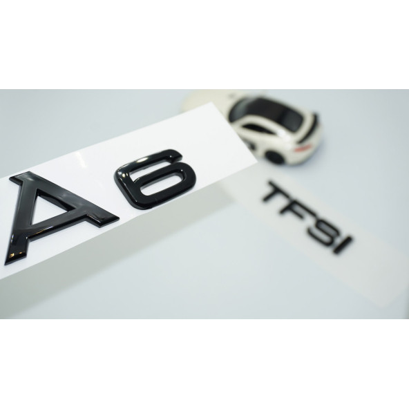 DK Tuning Audi A6 TFSi Parlak Siyah ABS 3M 3D Bagaj Yazı Logo ürün görseli 1